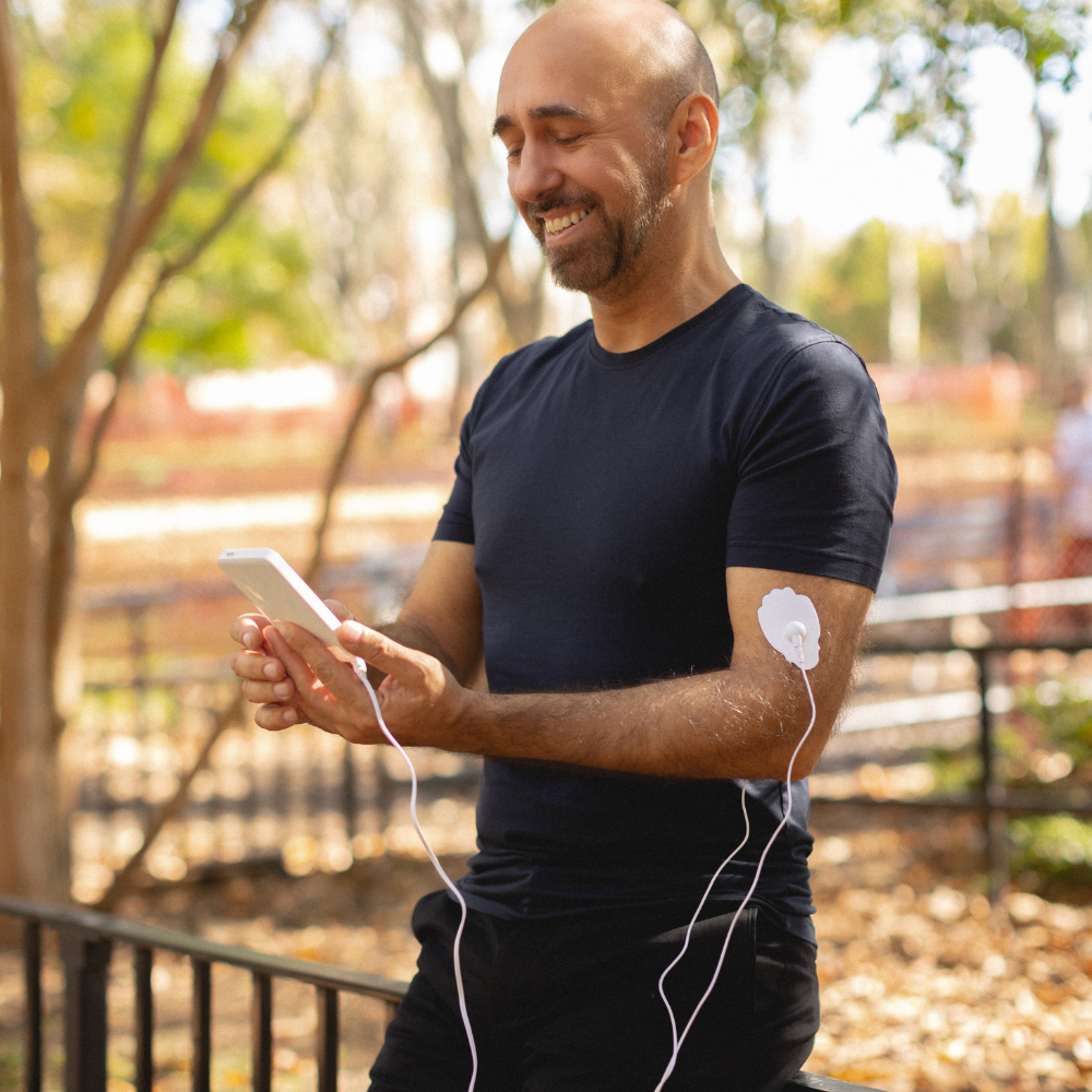 arm pain, muscle recovery, e stim, chronic pain