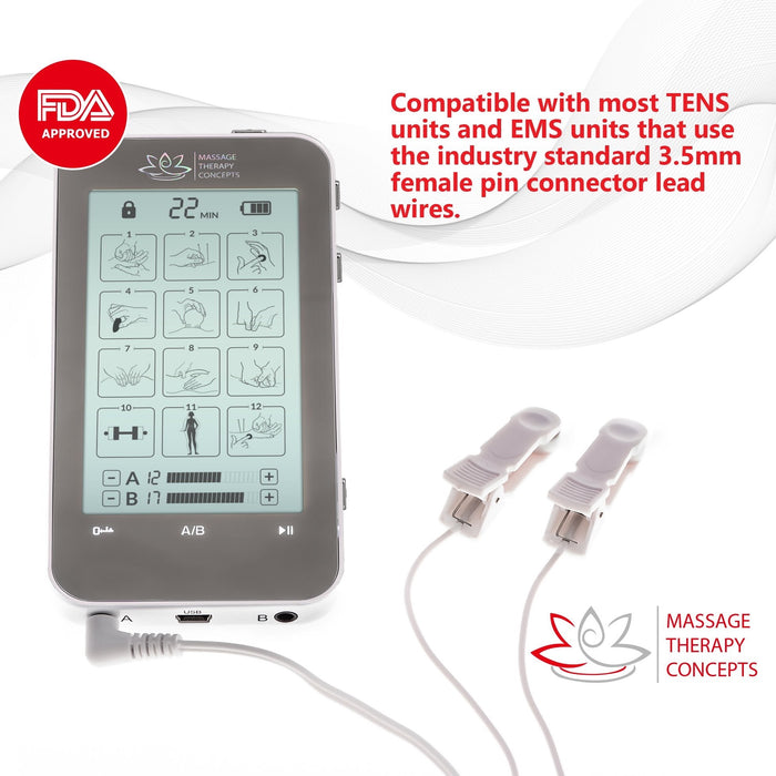 TENS Unit, Pain Relief, EMS Machine, E Stim, electric stimulation device, ear stimulator, ear clip stimulator