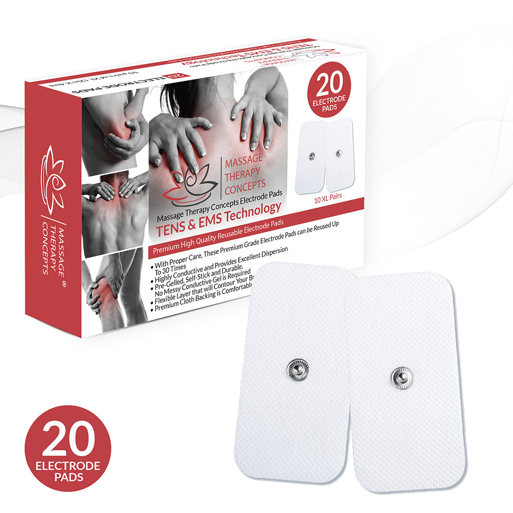 20 Pcs Round TENS Unit Replacement Pads for TENS, 1.4'' Electrodes Pads for  TENS Unit, Latex-Free Reusable Eletrode Pads for TENS/EMS Muscle