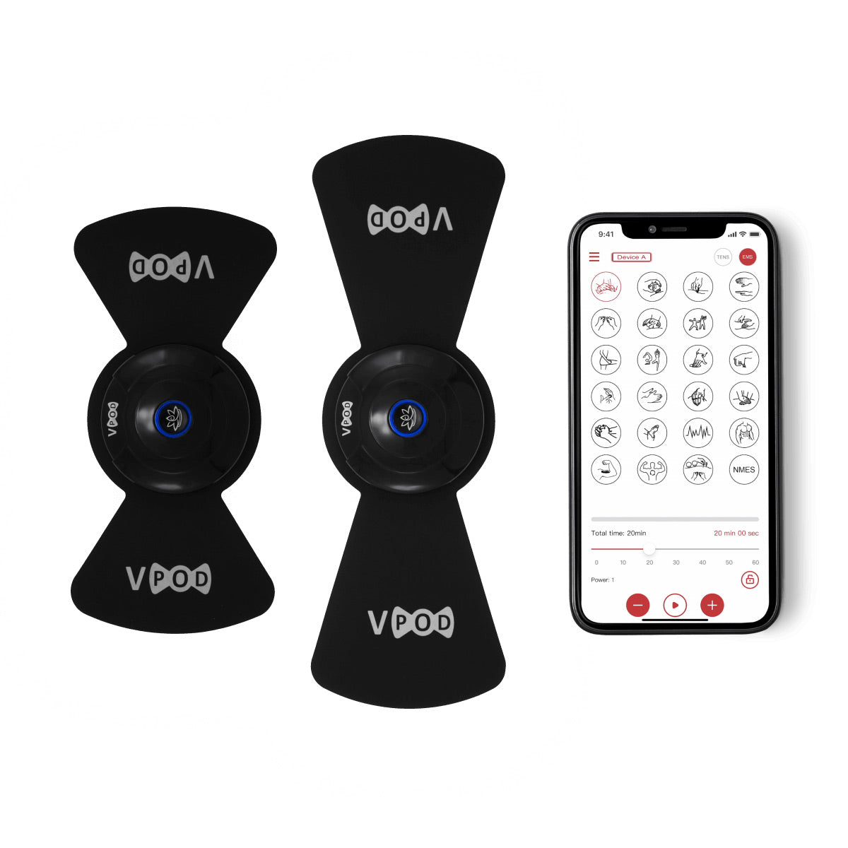 muscle recovery, electrical muscle stimulation, Electrical therapy, EMS, TENS, VPOD, back pain