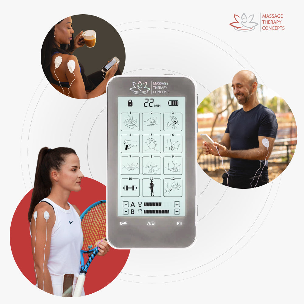 Verve TENS and EMS Unit for Muscle Rehabilitation Massage Therapy