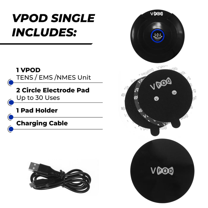 VPOD Single Wireless Tens & EMS Unit