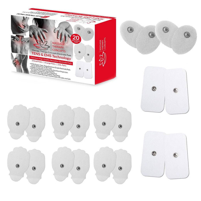 TENS UNIT FOR PAIN - Use on Back, Limbs, Stumps, Neuropathy - 20 Massage  Pads