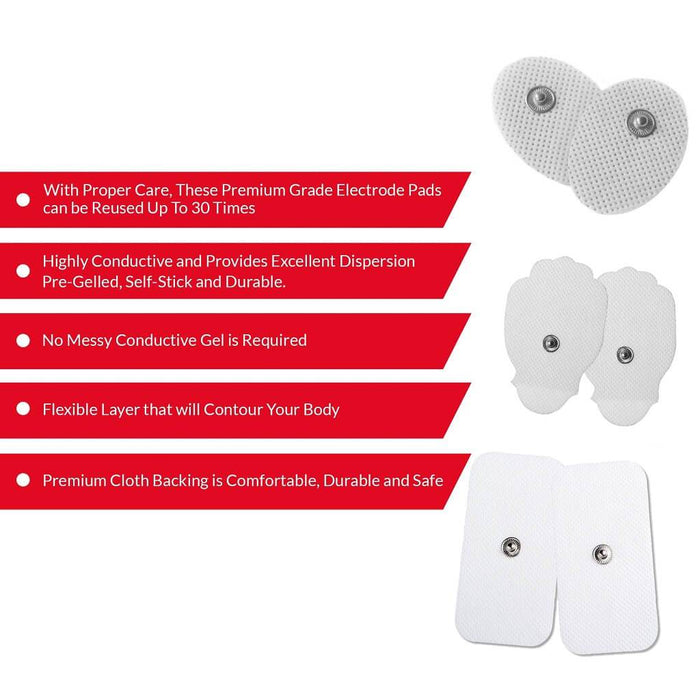 20/10pcs Electrode Pads Digital for Tens Electrodes Acupuncture Digital  Therapy Machine Massager Parches Tens Medium Frequency