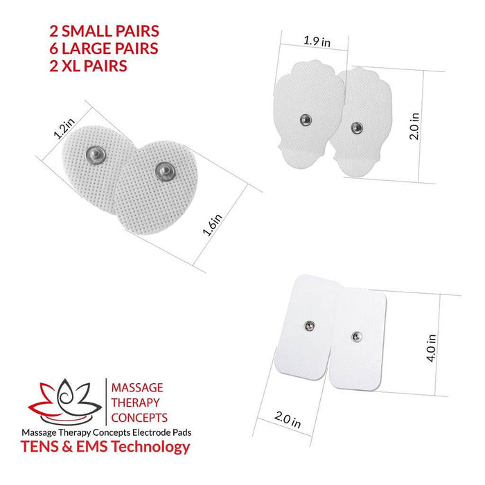 TENS Unit Electrode Pads Combo - 20 count – Massage Therapy Concepts