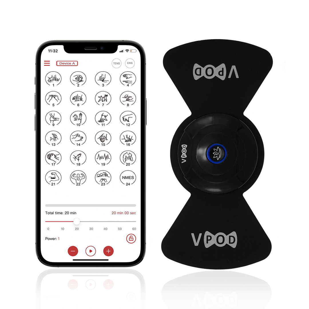 VPOD Wireless TENS, EMS & NMES Unit - META Channel – Massage Therapy ...